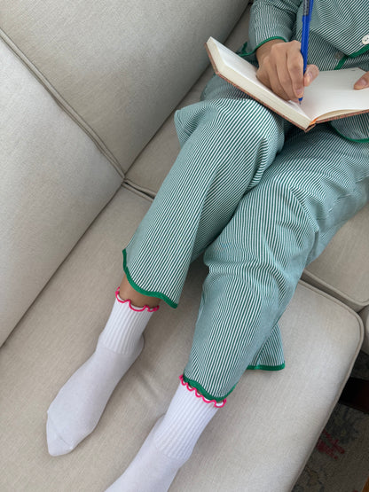 Sunday Socks in Flamingo