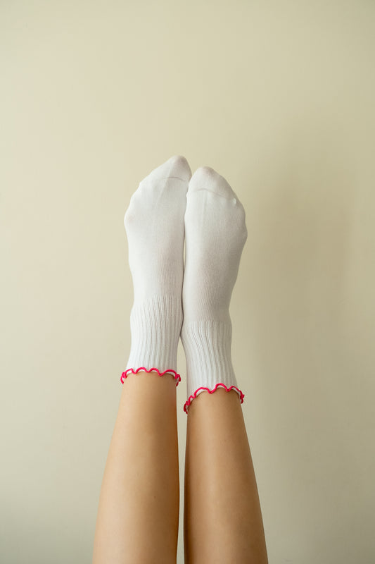 Sunday Socks in Flamingo