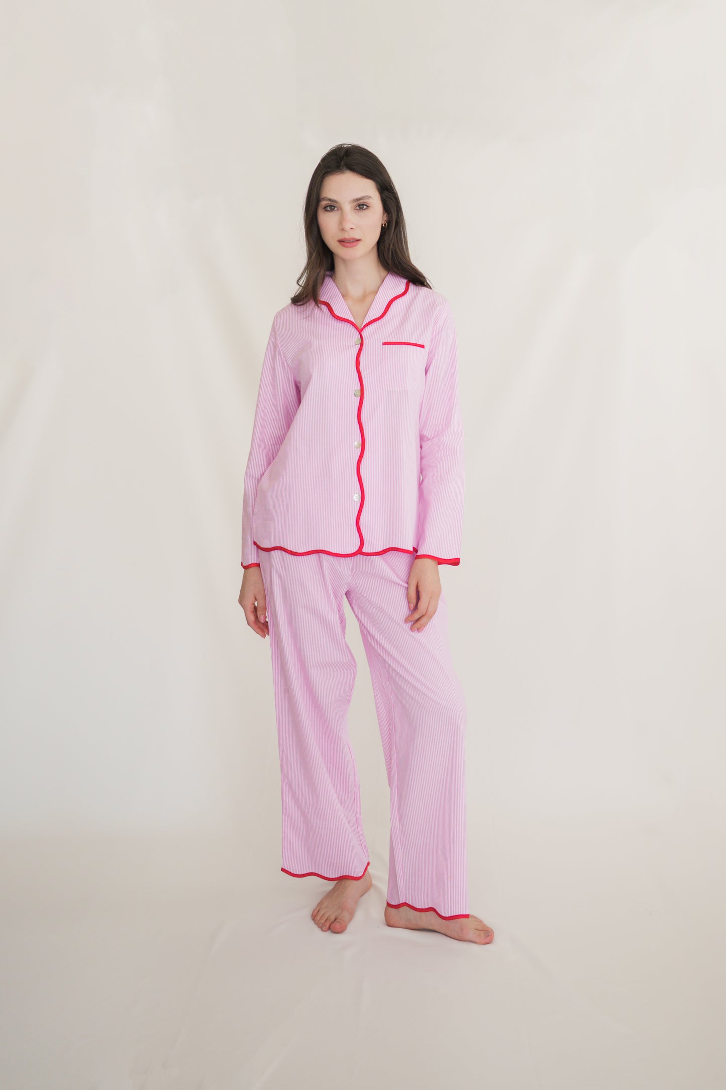 Wiggle Pyjama Set in Flamingo