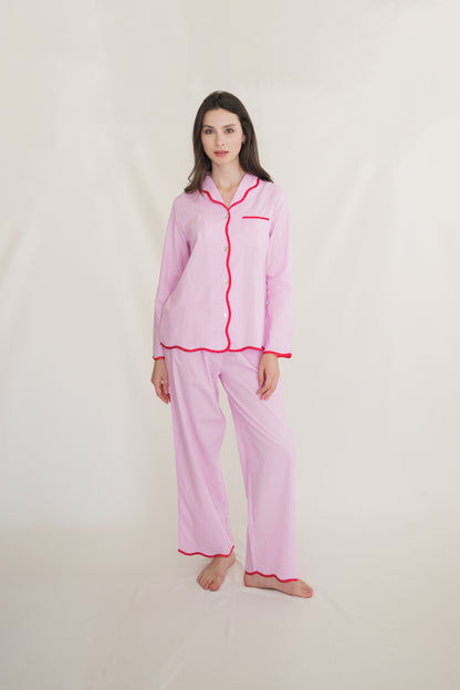 Wiggle Pyjama Set in Flamingo